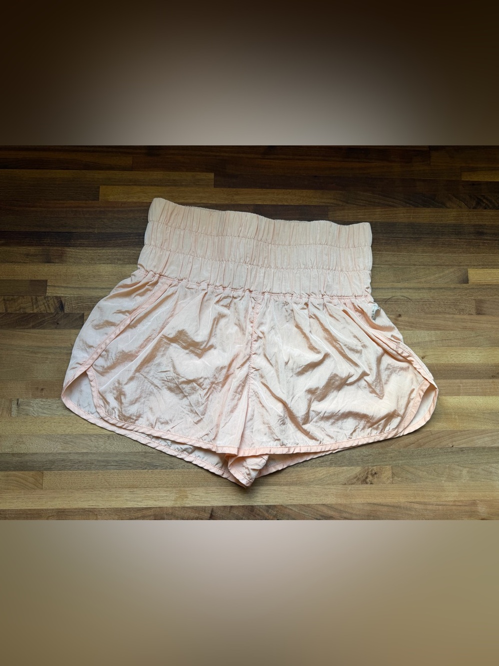 Free People Movement “The Way Home” High-Waist Smocked light pink Women’s Shorts
